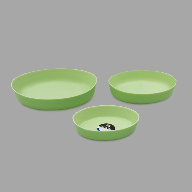 اقساطی و ارسال رایگان ظرف پخت گلدن اپال مدل Oval مجموعه سه عددی