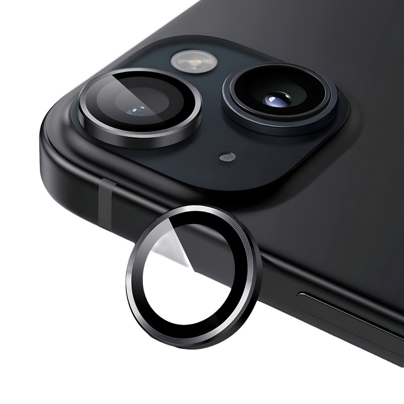 محافظ لنز دوربین شیشهای مدل AF مناسب برای گوشی موبایل اپل iPhone 13 Ham