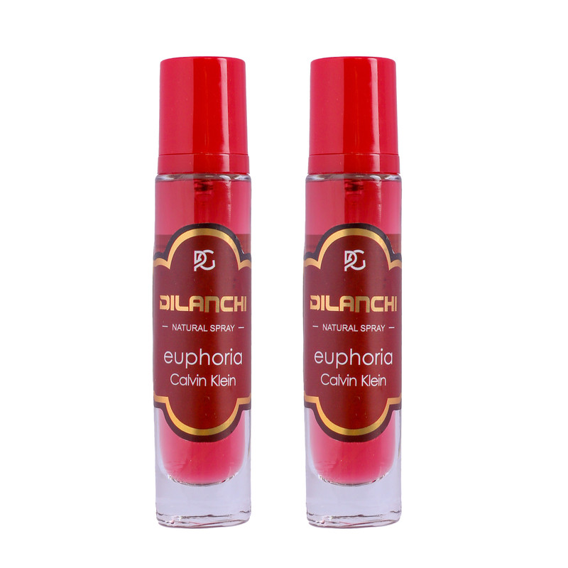 عطر جیبی زنانه دیلانچی مدل ایفوریا با رایحه شیرین حجم 30 میلیلیتر مجموعه 2 عددی