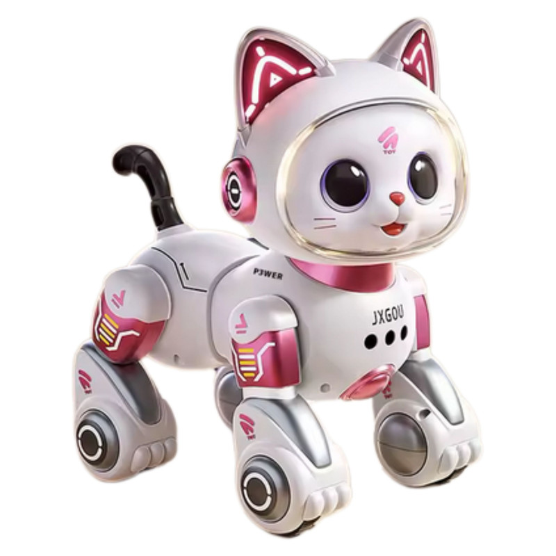 ارسال فوری ربات کنترلی مدل Cat Toy با قابلیت راه رفتن، چرخیدن و تولید صدا درجه یک مدل جدید
