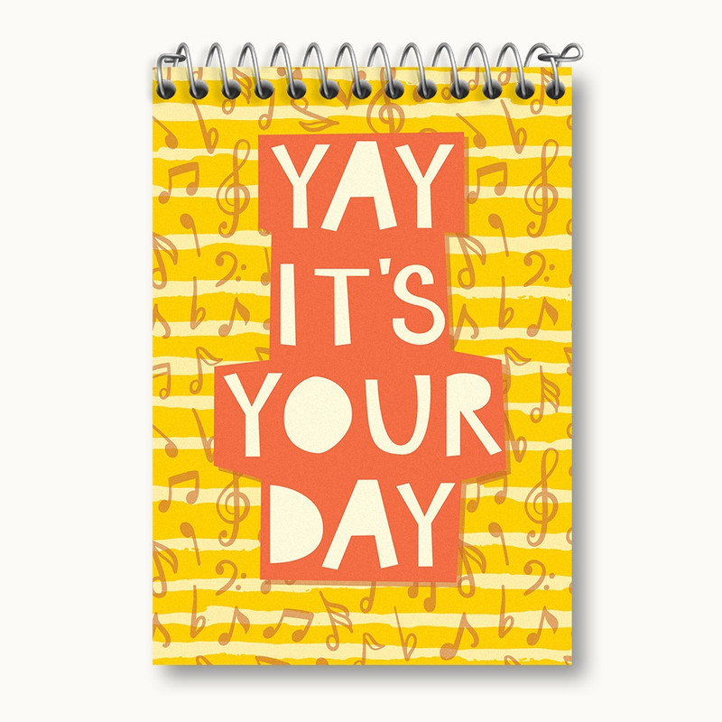 ارسال دیجی کالا دفتر یادداشت 50 برگ خندالو مدل Yay Its Your Day کد N498 ارسال دیجی کالا
