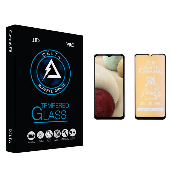 محافظ صفحه نمایش سرامیکی دلتا مدل Fit مناسب برای گوشی موبایل سامسونگ Galaxy A12 مدل 4