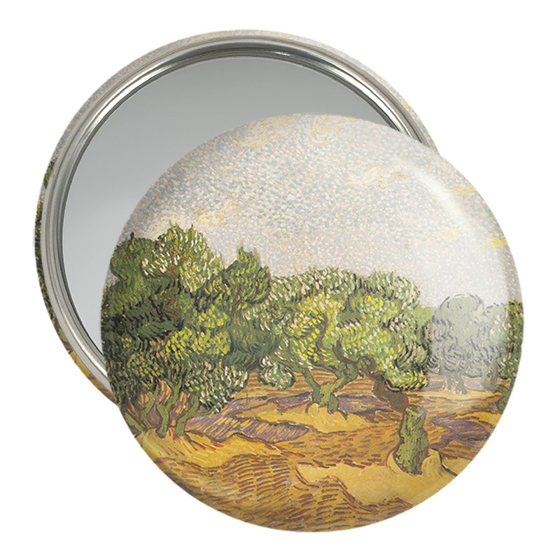 آینه جیبی خندالو مدل درختان زیتون ونسان ونگوگ Van Gogh کد 36801 – با بهترین کیفیت
