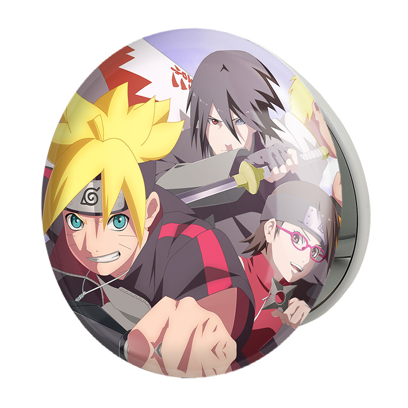 آینه جیبی خندالو طرح بوروتو و ساسکه و ناروتو و سارادا انیمه بوروتو Boruto مدل تاشو کد 13146 – با بهترین کیفیت