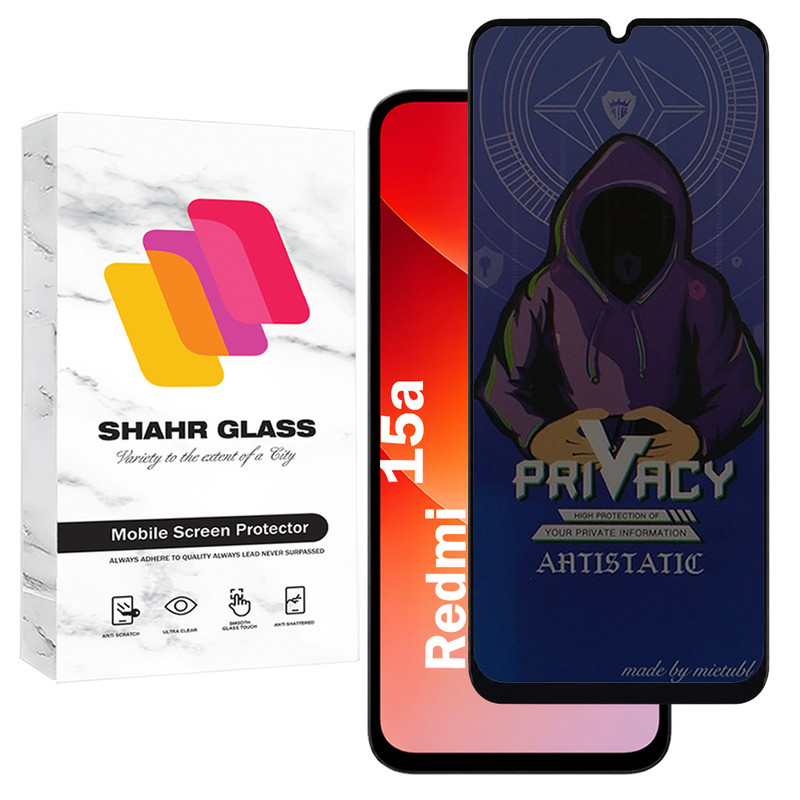 محافظ صفحه نمایش شهر گلس مدل PRMS مناسب برای گوشی موبایل شیائومی Redmi 15a – با بهترین کیفیت