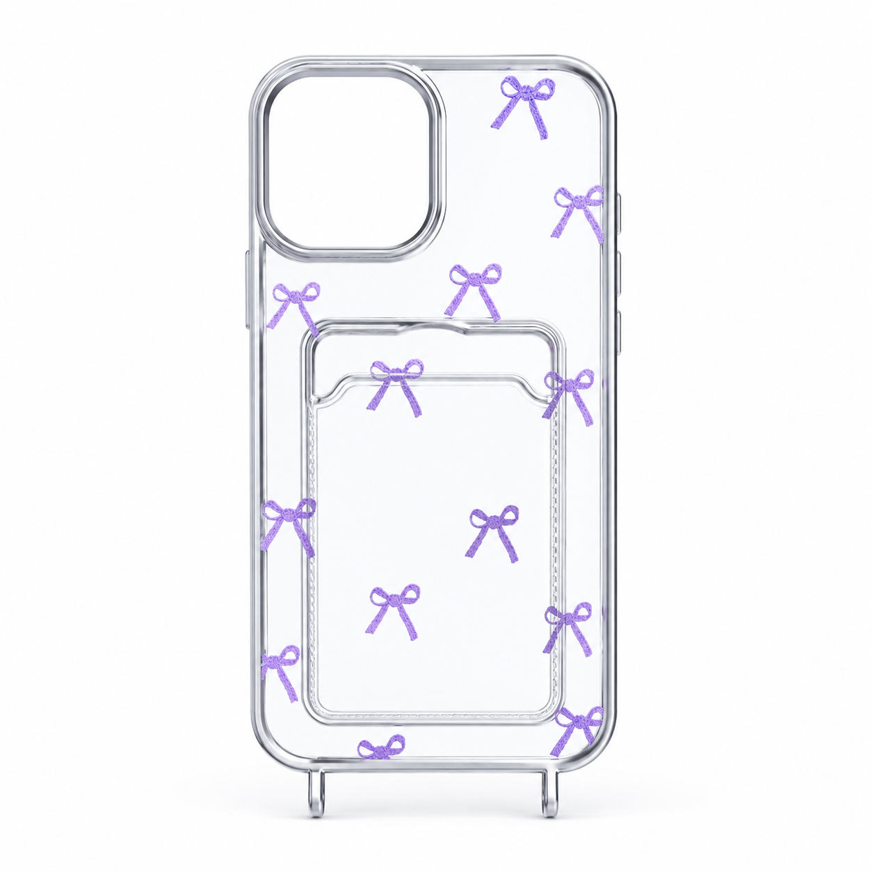 SA کاور شفاف آیفون 13 پرومکس مدل Ribbon Card Holder