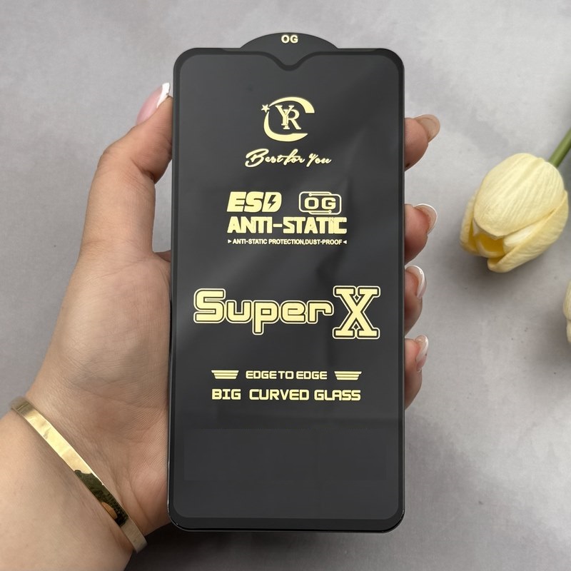 گلس گوشی Galaxy A06 - A07 - M07 - F06 سامسونگ شیشه ای Anti Static OG Glass سری ESD آنتی استاتیک Super X اورجینال کد 1...