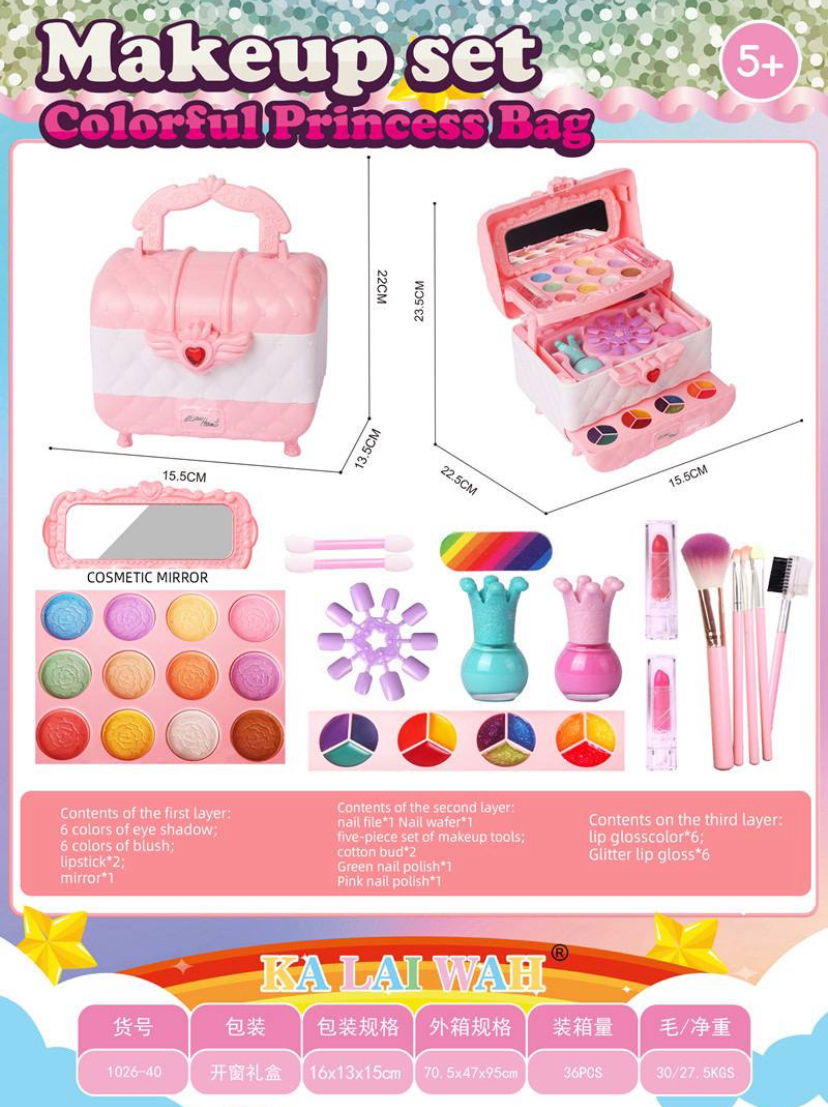 ✅کیف آرایشی 3طبقه •مصرفی آیتم:40-1026 L