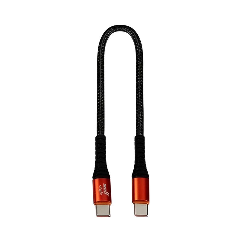SA کابل شارژ USB-C به USB-C فوموتک مدل WS-129C طول 25 سانتیمتر