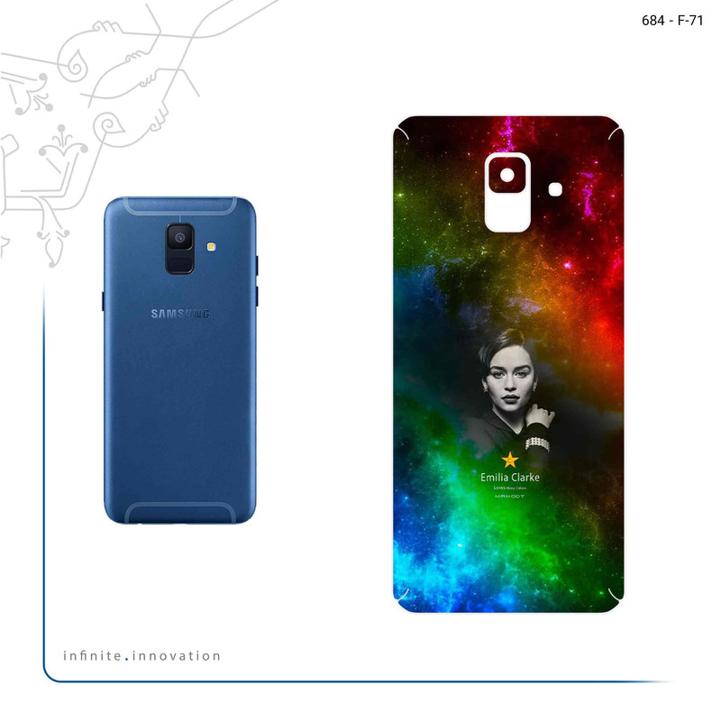 برچسب پوششی ماهوت مدل emilia clarke مناسب برای گوشی موبایل سامسونگ Galaxy A6 2018 – با بهترین کیفیت