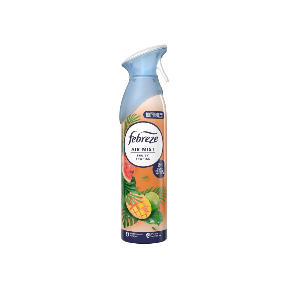اسپری خوشبو کننده هوا فبرز سری AIR MIST مدل FRUITY TROPICS رایحه میوه های گرمسیری حجم 185 میل