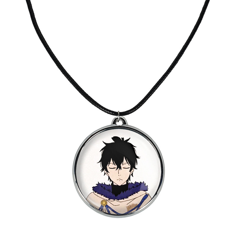 ارسال دیجی کالا گردنبند خندالو مدل انیمه شبدر سیاه بلک کلاور Black Clover کد A105 ارسال دیجی کالا