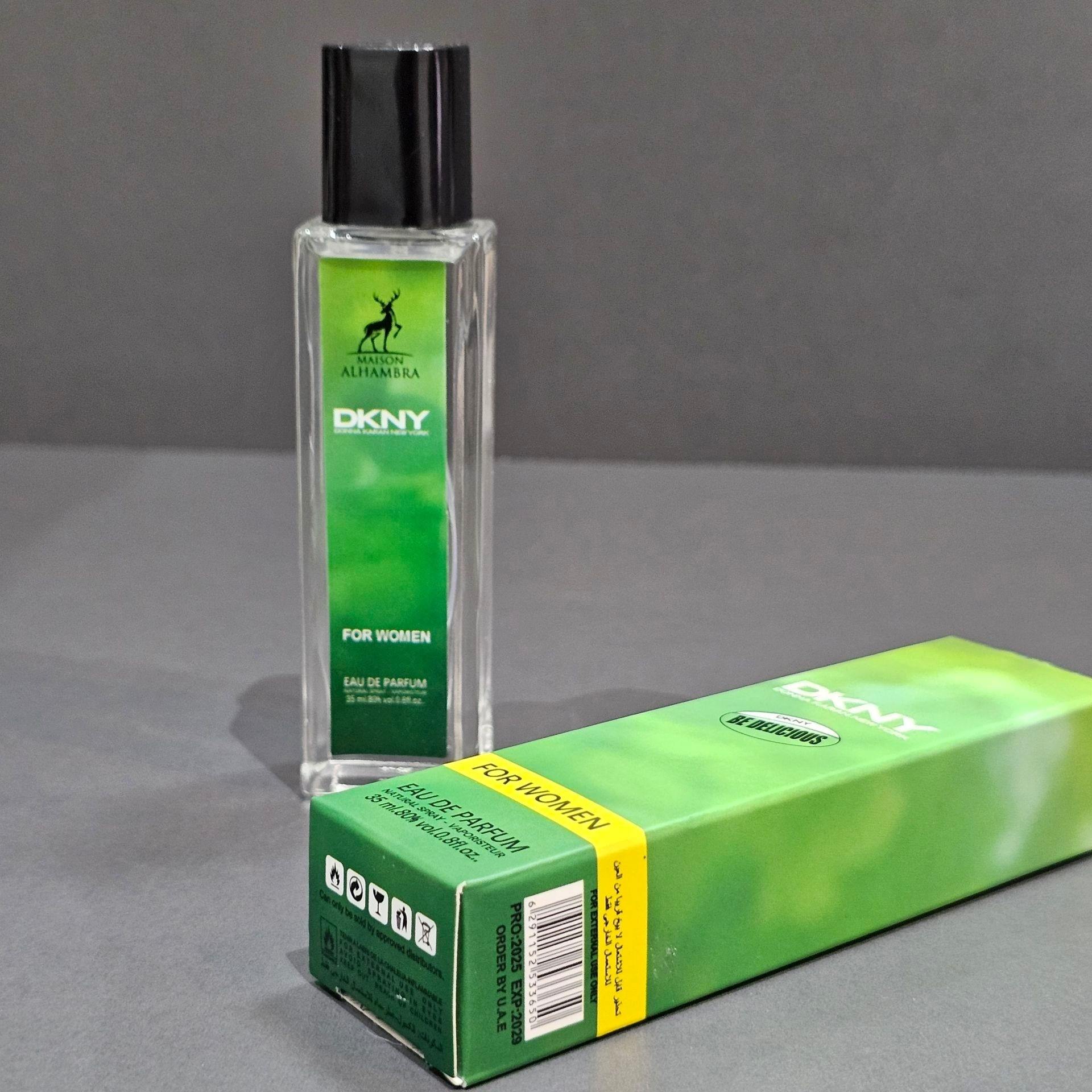 ادکلن عطر جیبی 35 میل Maison Alhambra مدل DKNY Be Delicious For Women (اورجینال)