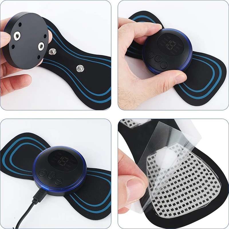 پد یدک دستگاه ماساژور برقی مدل پروانه ای کد L444 (پس کرایه)