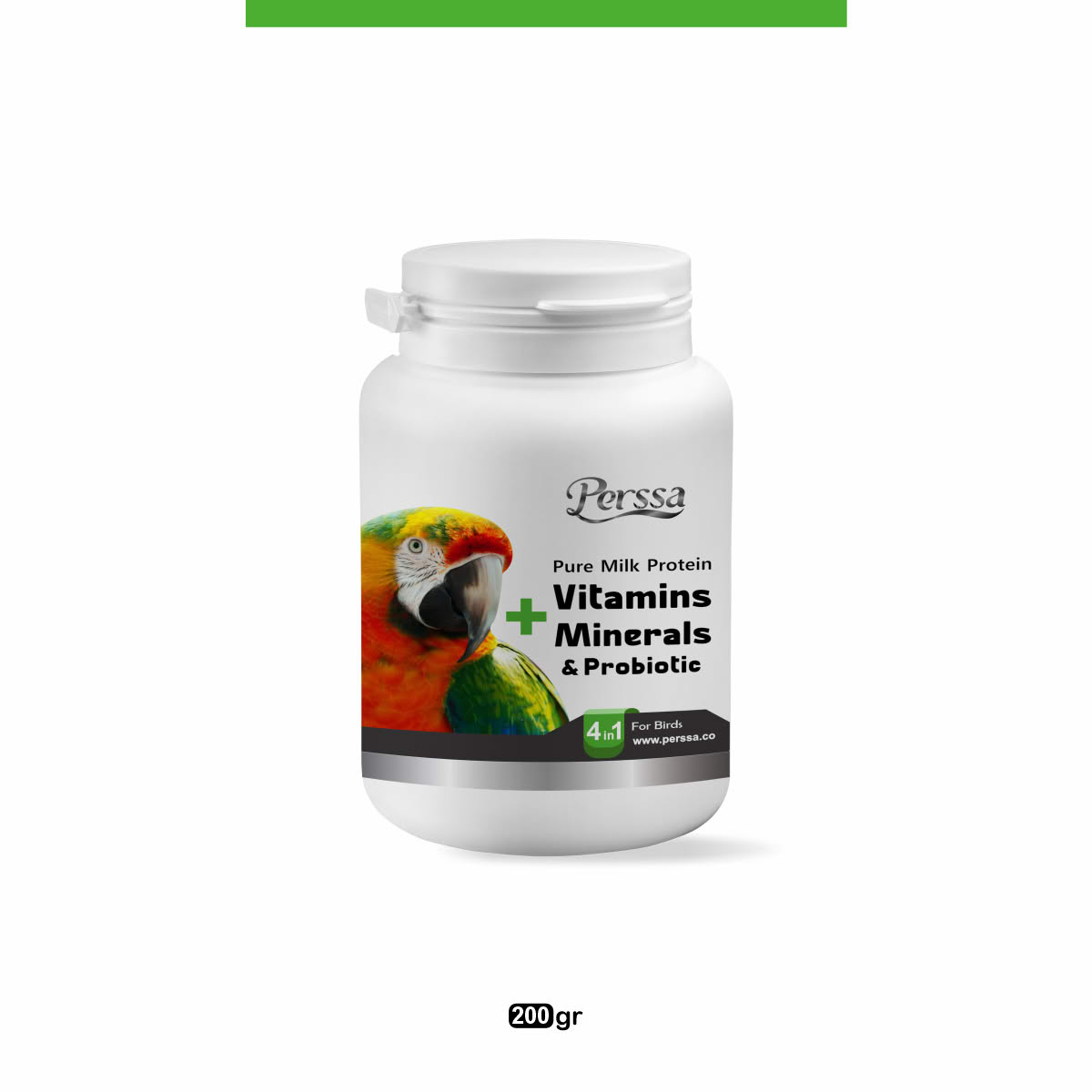 پودر مولتی ویتامین و مینرال پرندگان پرسا 200g