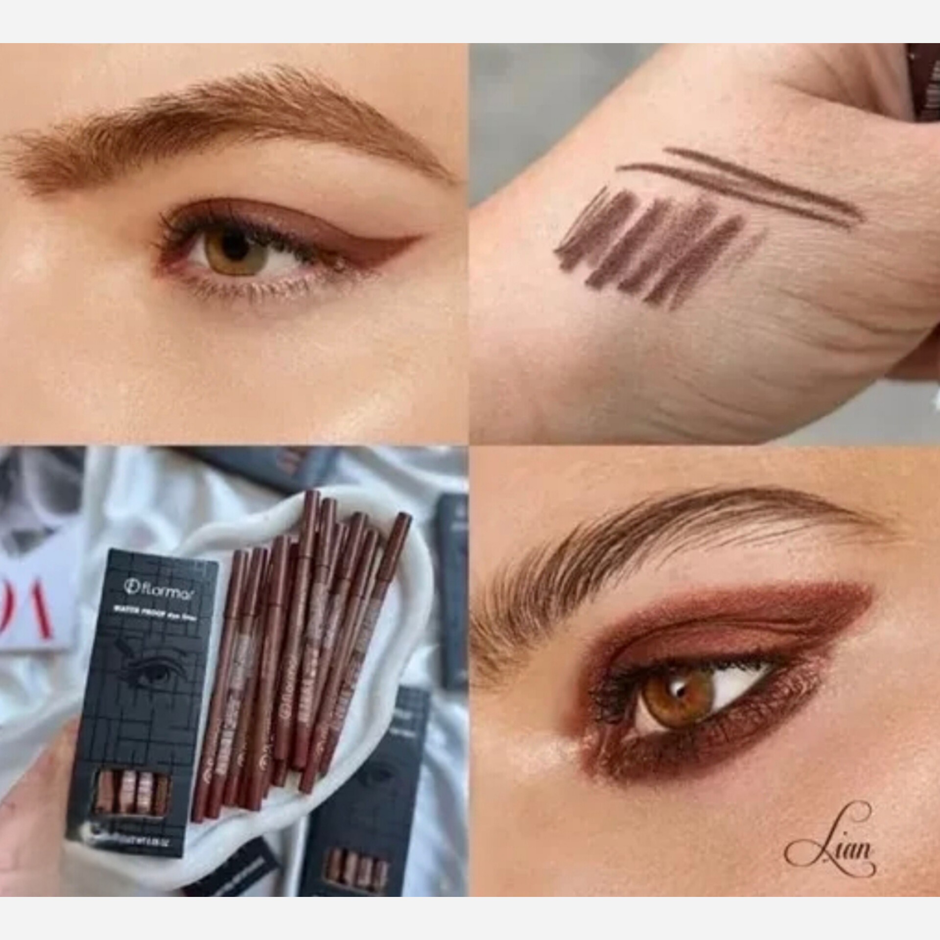 مداد چشم پیچی رنگ قهوه ایی،خط چشم بسیار نرم