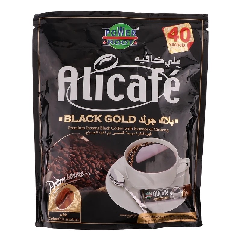 پودر قهوه علی کافه مدلblack gold ساشه 40 عددی