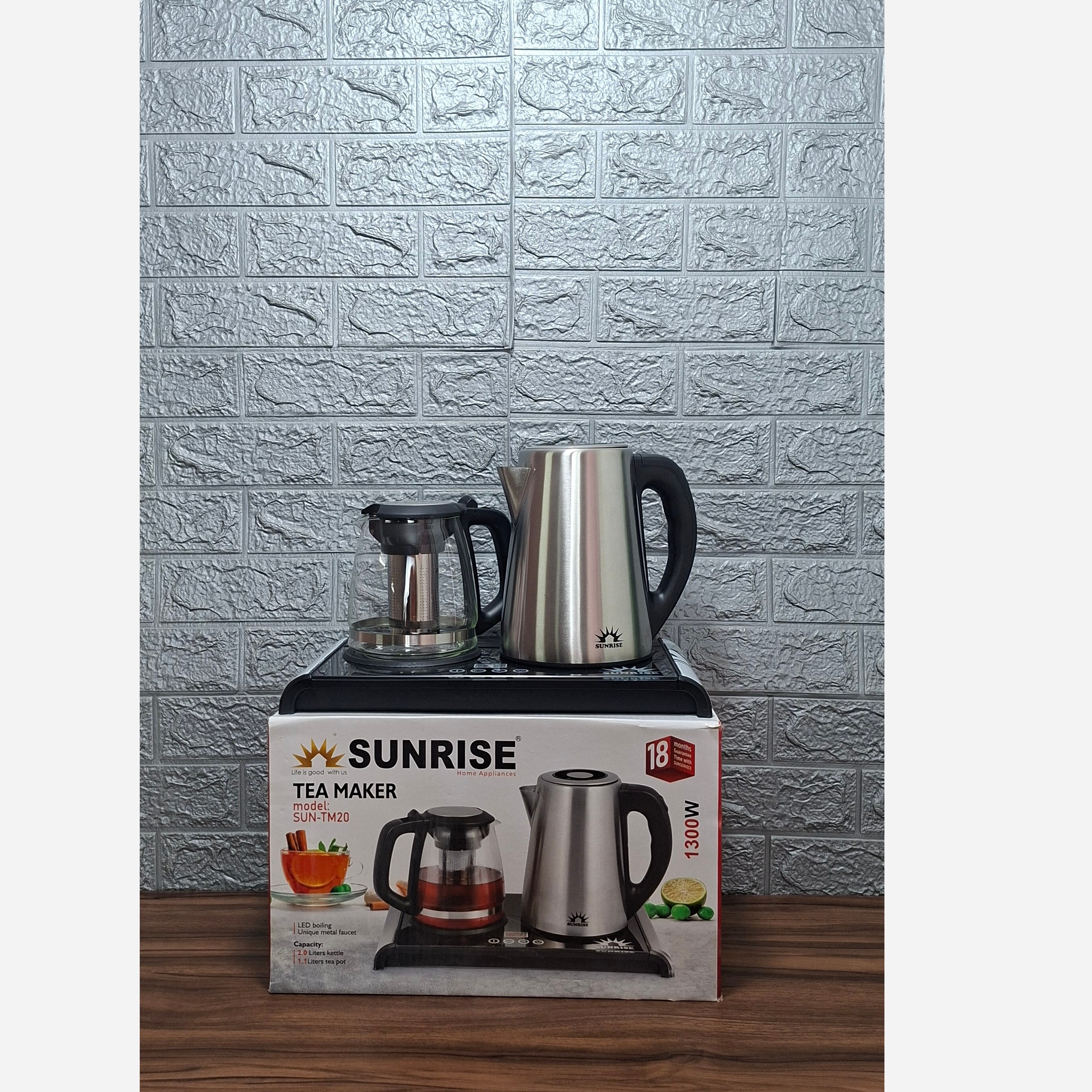 چای ساز کنار همی پایه دار sunrise مدل sun tm20