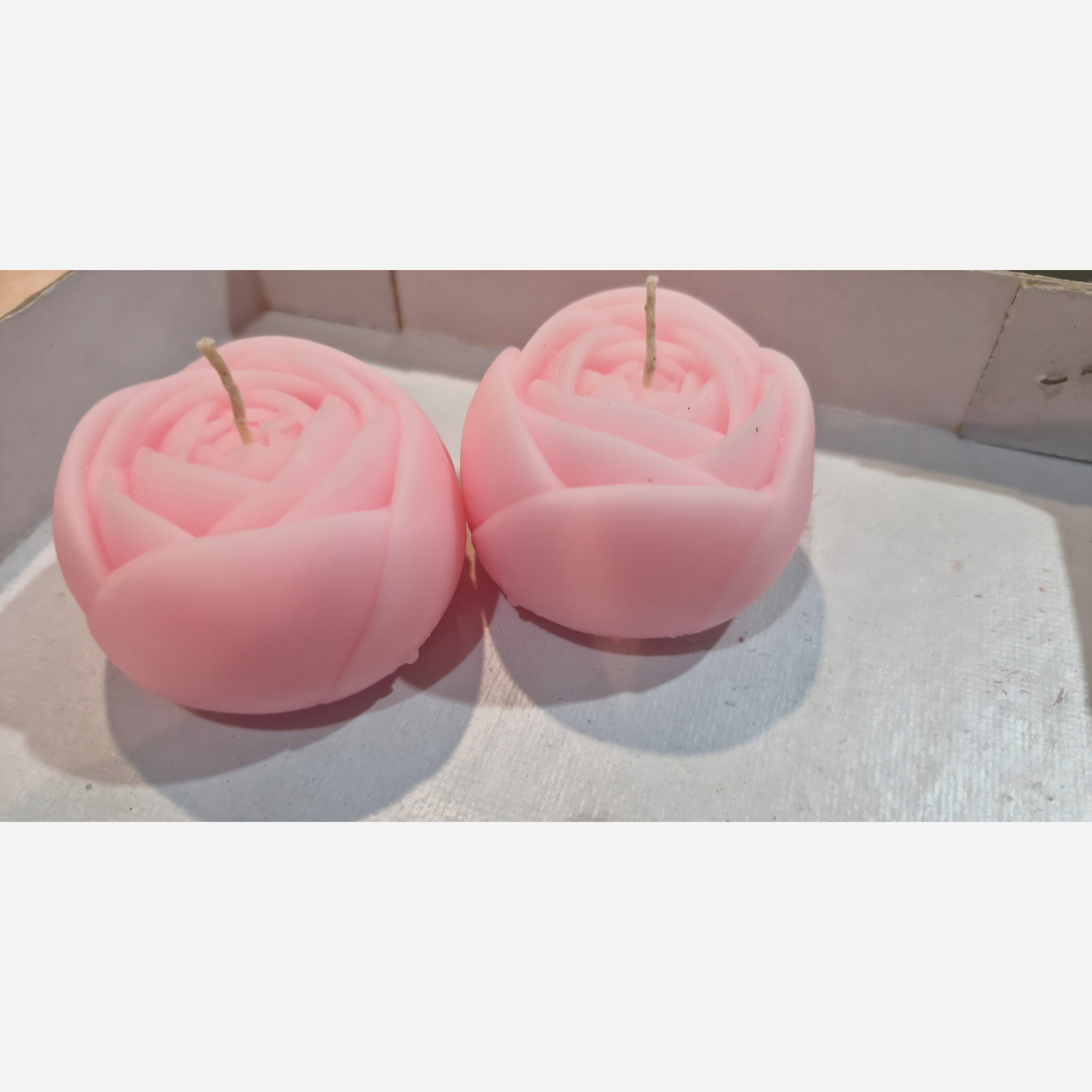 بسته ده عددی شمع گل پیونی بزرگ (بیوتی)