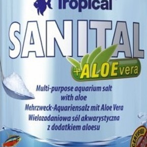نمک آکواریوم sanital aloevera tropical 100gr