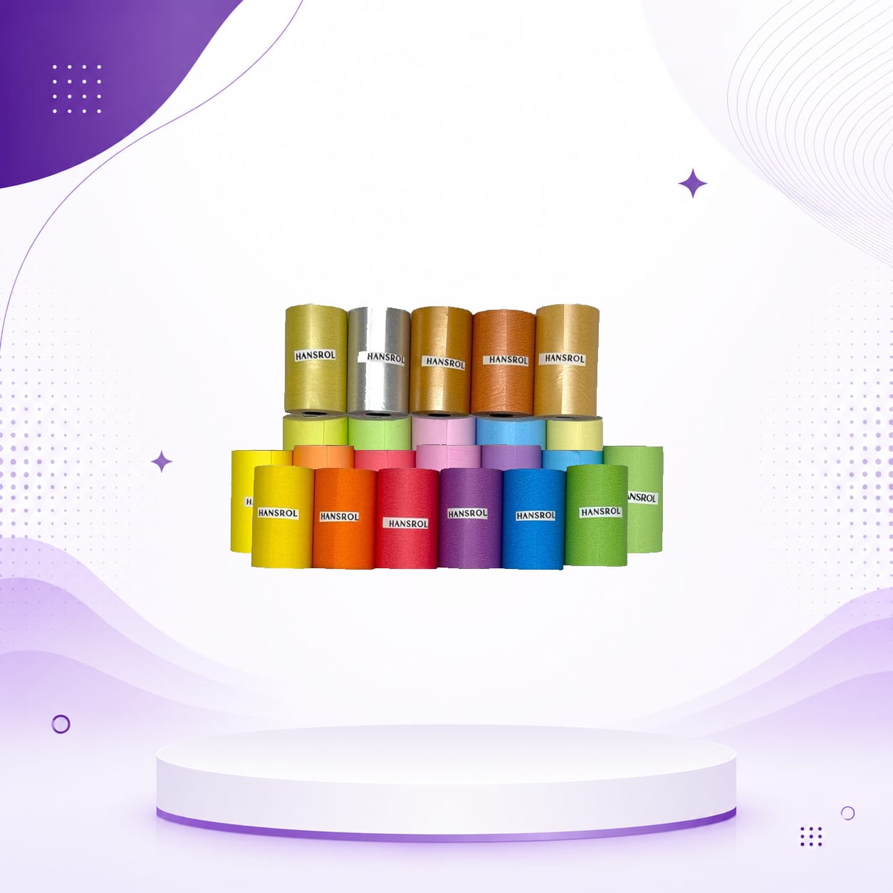 رول رنگی کارتخوان 5 عددی