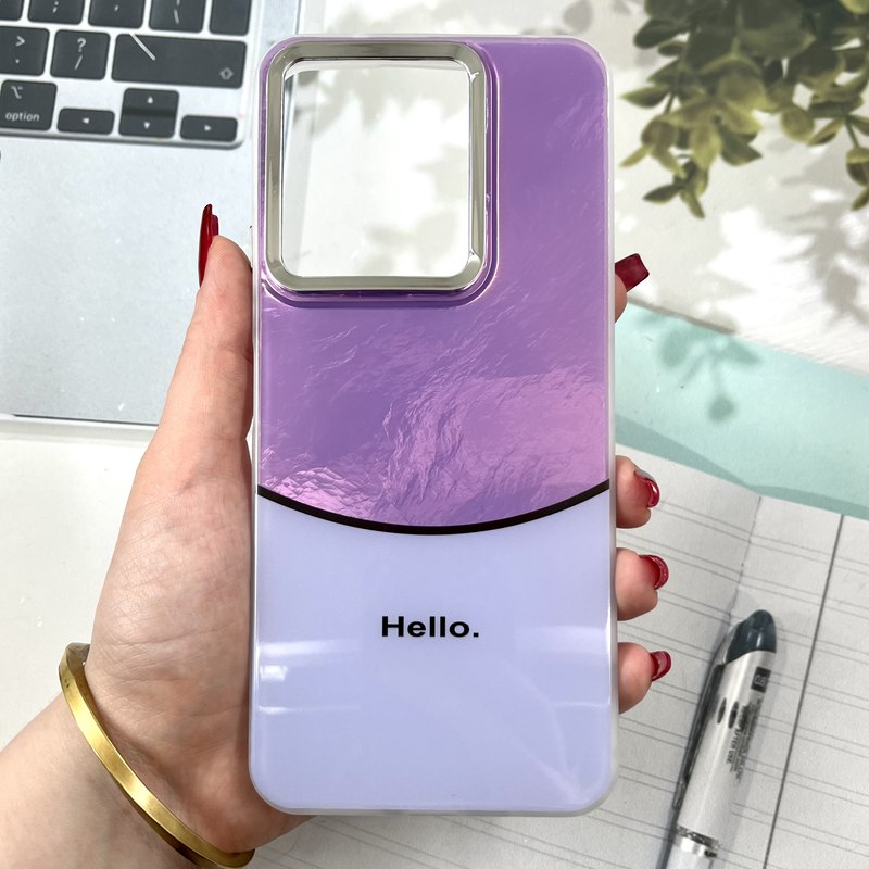 قاب گوشی Redmi 13 / Redmi 13x / Poco M6 4G شیائومی Hello Case ایربگ دار لنز سیلور طرح ice Rock اسپرت یاسی کد 152098