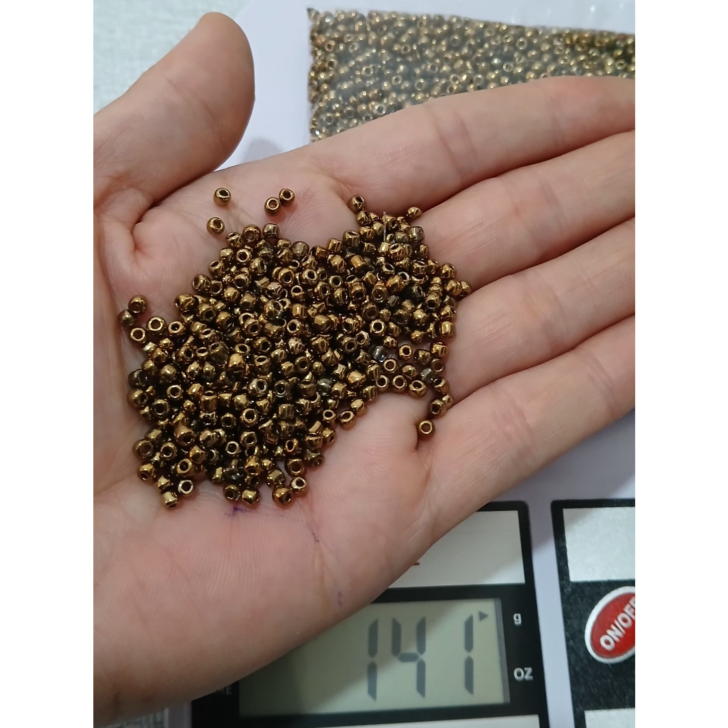 منجوق درشت چینی بسته 140 گرمی