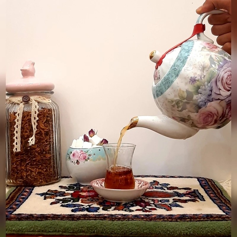 بند قوری نگهدارنده درب قوری ، محافظ سیلیکونی در قوری ، زنجیر قوری ،