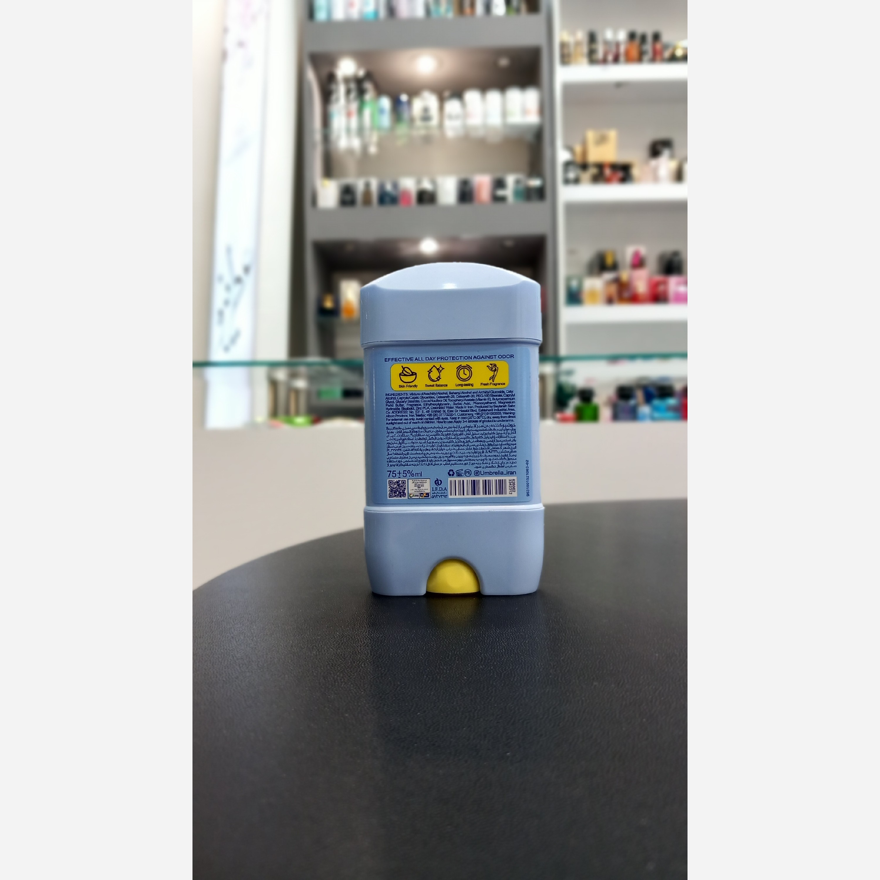استریک ضد تعریق زنانه آمبرلا مدل WHITE+SMOOTE حجم 75 میل