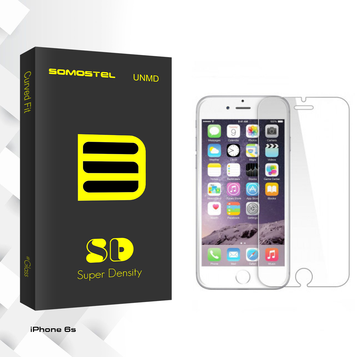 محافظ صفحه نمایش سوماستل مدل SD Glass مناسب برای گوشی موبایل اپل iPhone 6s