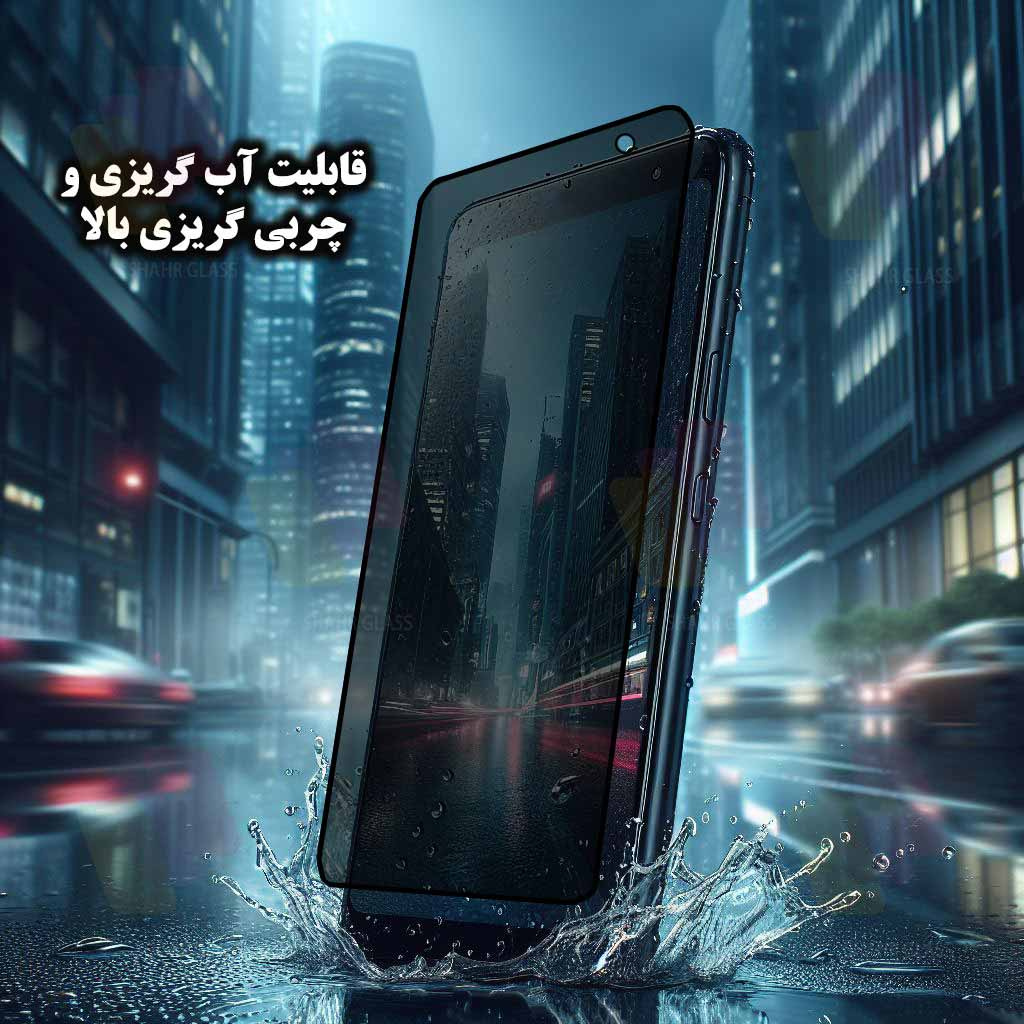 محافظ صفحه نمایش حریم شخصی شهر گلس مدل PRIVFULLS مناسب برای گوشی موبایل اپل iPhone 14 Pro Max
