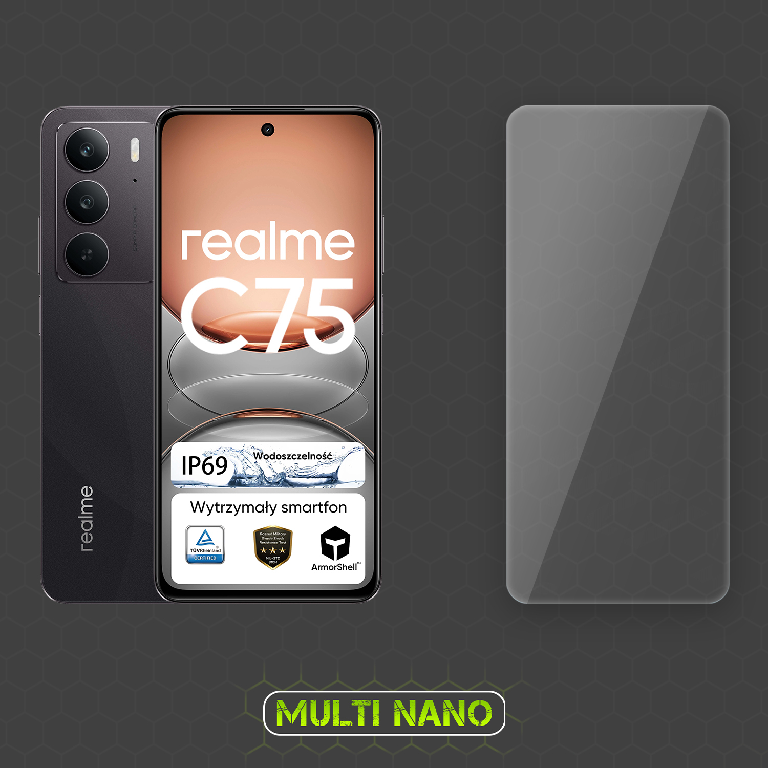 محافظ صفحه نمایش مولتی نانو مدل X-S1N مناسب برای گوشی موبایل ریلمی C75