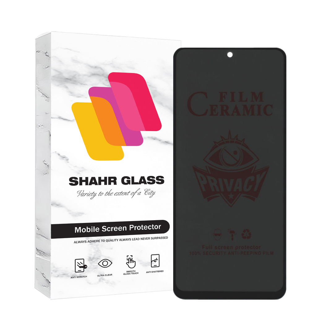 محافظ صفحه نمایش سرامیکی حریم شخصی شهر گلس مدل PRIVCERAMIC مناسب برای گوشی موبایل شیائومی Redmi Note 10 4G / Note 10S /