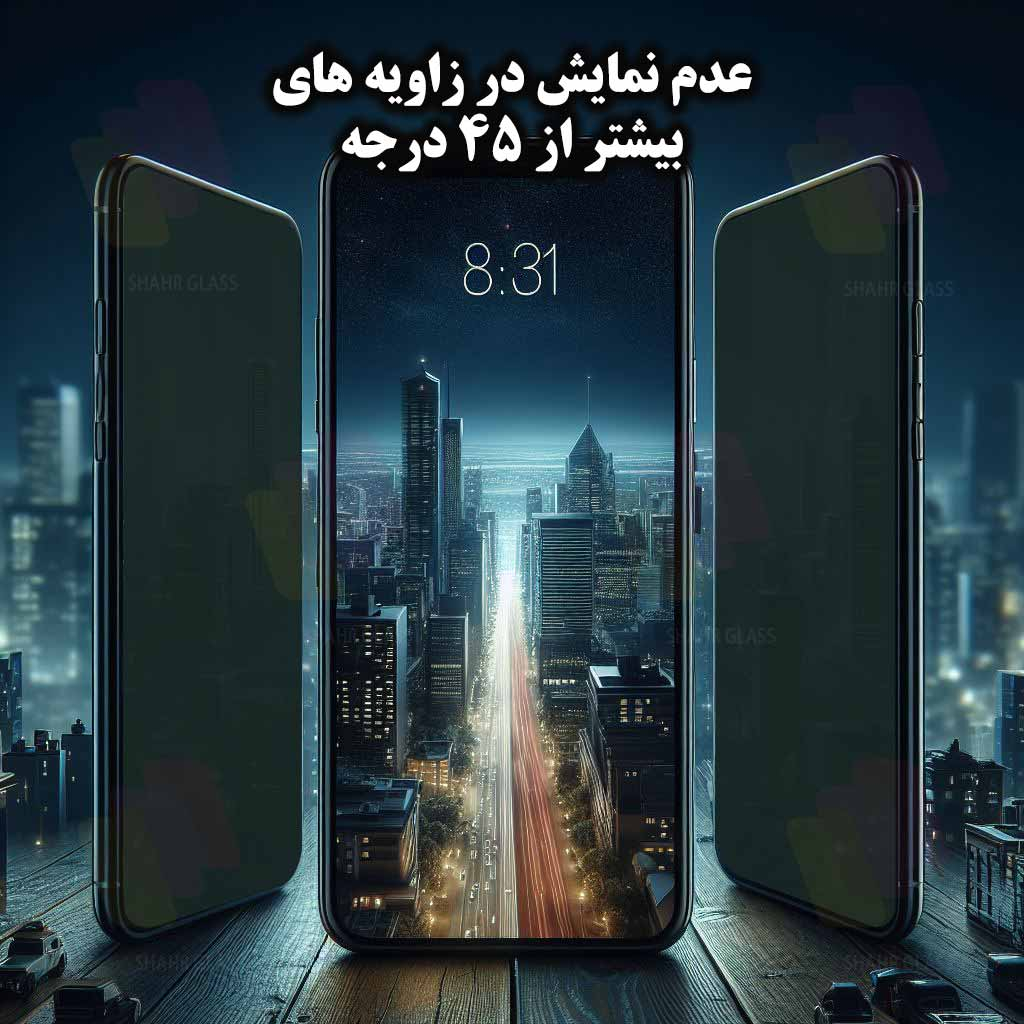 محافظ صفحه نمایش حریم شخصی شهر گلس مدل PRIVFULLS مناسب برای گوشی موبایل سامسونگ Galaxy A34 5G