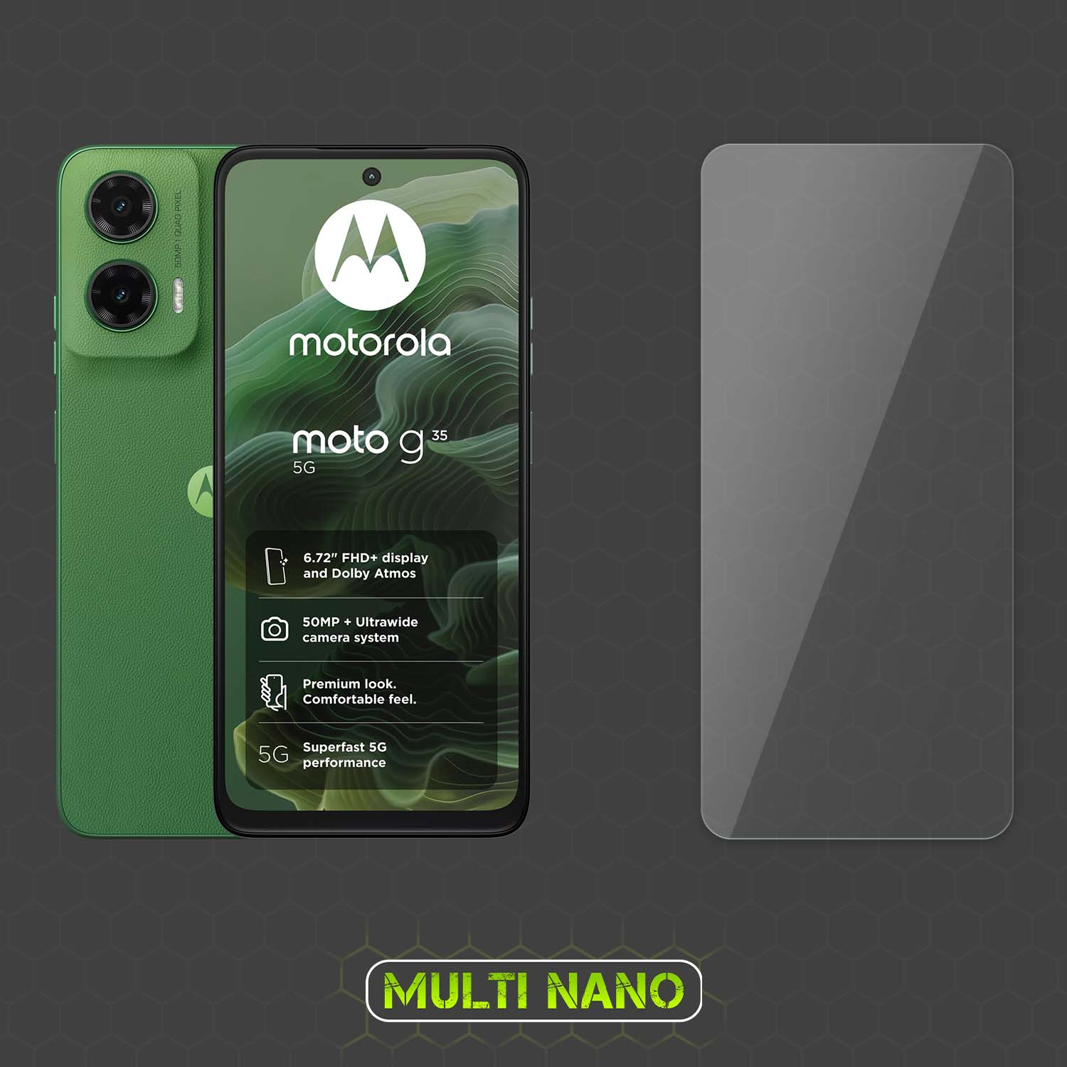 محافظ صفحه نمایش شفاف مولتی نانو مدل X-S1N مناسب برای گوشی موبایل موتورولا Moto G35