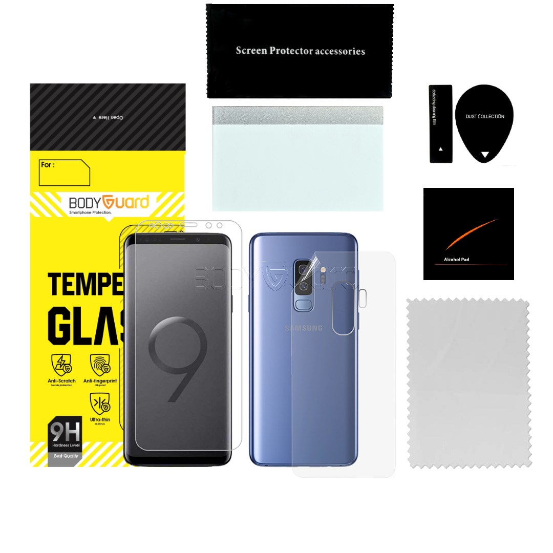 محافظ صفحه نمایش بادیگارد مدل HydroGel مناسب برای گوشی موبایل سامسونگ Galaxy S9 Plus به همراه محافظ پشت گوشی