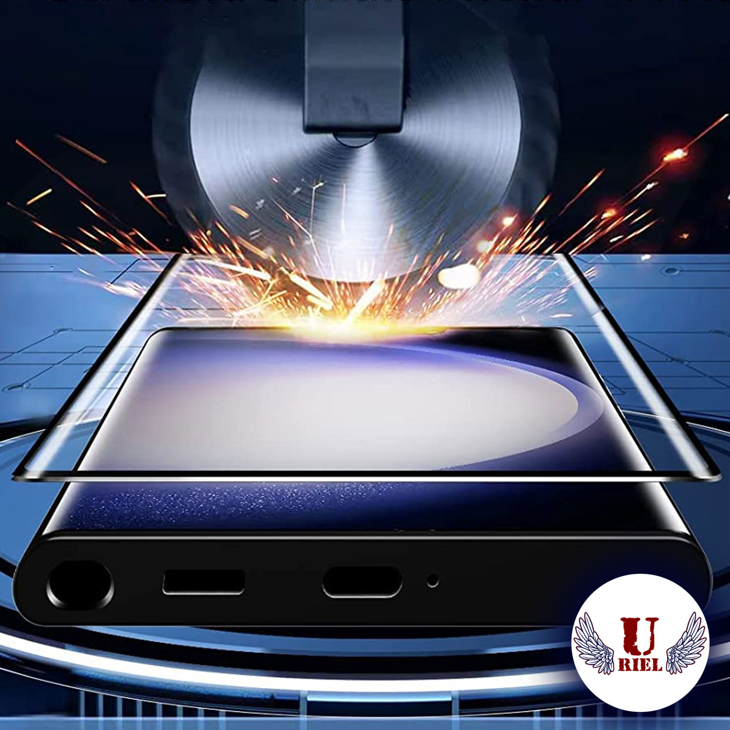 محافظ صفحه نمایش یوریل مدل UFGEDGE مناسب برای گوشی موبایل سامسونگ Galaxy S23 Ultra