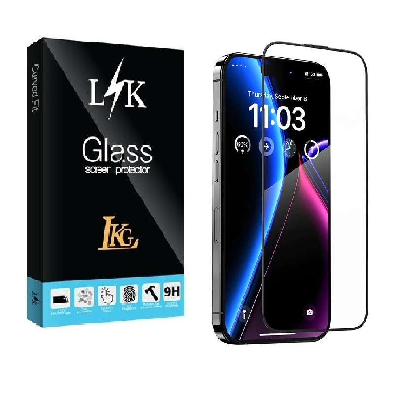 محافظ صفحه نمایش ال کا جی مدل LK FULL مناسب برای گوشی موبایل اپل iPhone 15 Pro Max