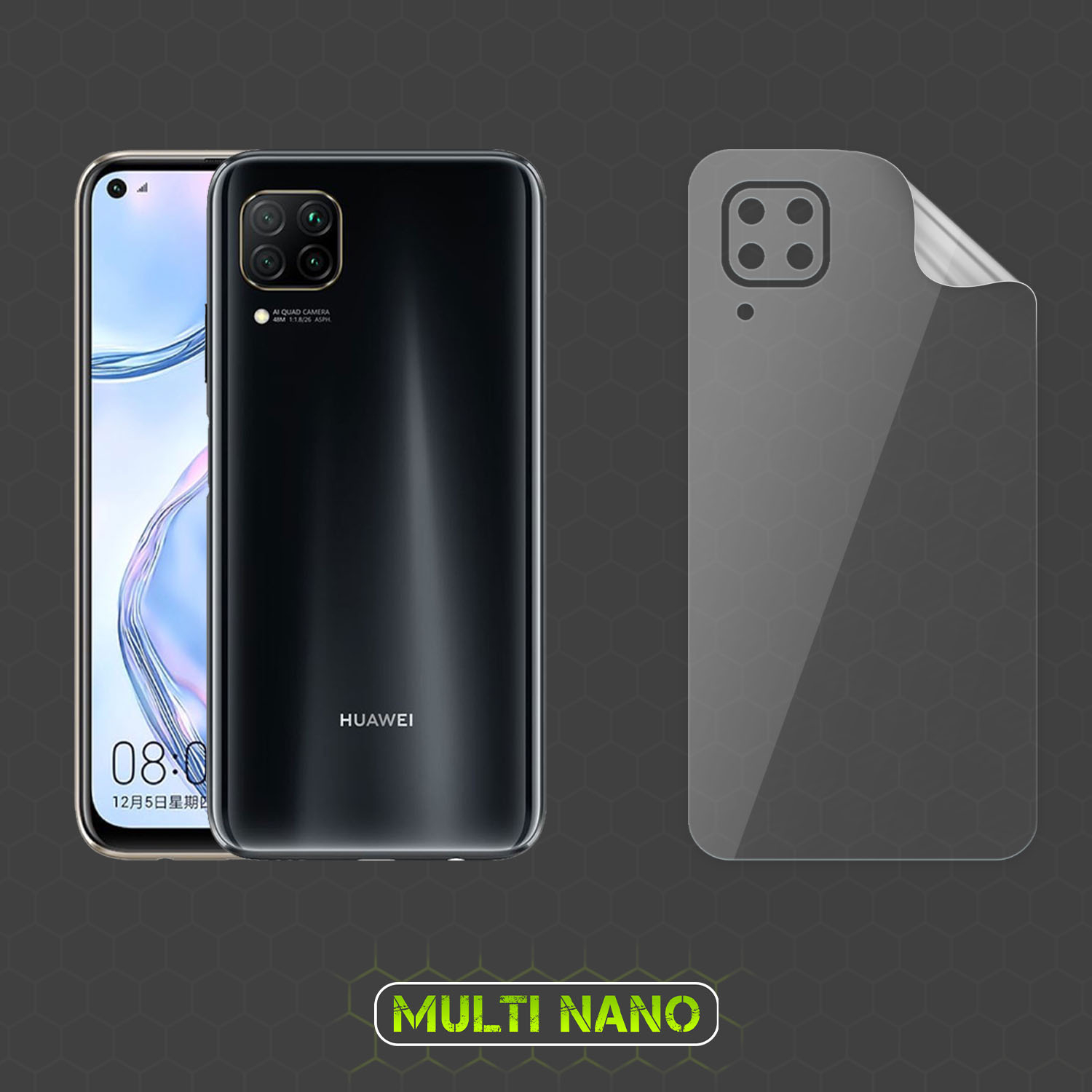 محافظ صفحه نمایش مولتی نانو مدل X-SFT مناسب برای گوشی موبایل هوآوی Nova 7i به همراه محافظ پشت