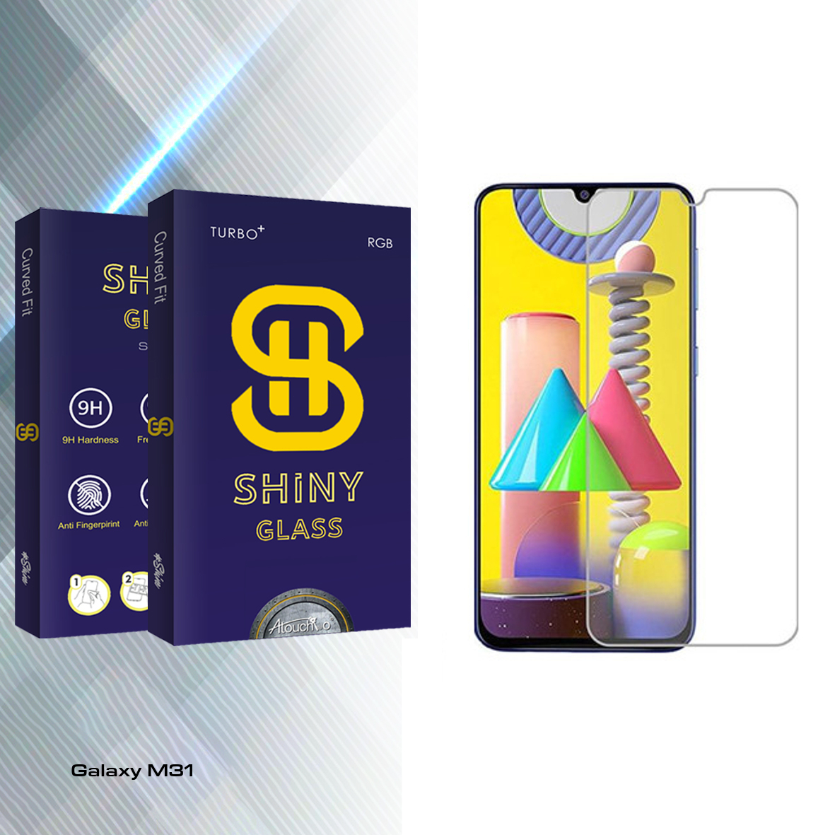 محافظ صفحه نمایش آتوچبو مدل Shiny Glass مناسب برای گوشی موبایل سامسونگ Galaxy M31