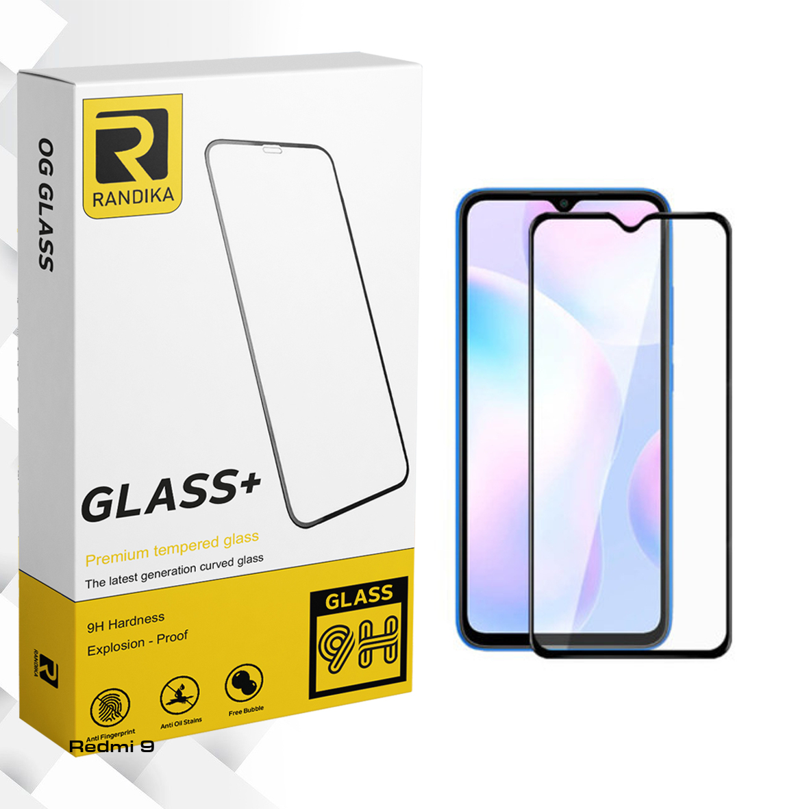 محافظ صفحه نمایش سرامیکی راندیکا مدل GLD مناسب برای گوشی موبایل شیائومی Redmi 9