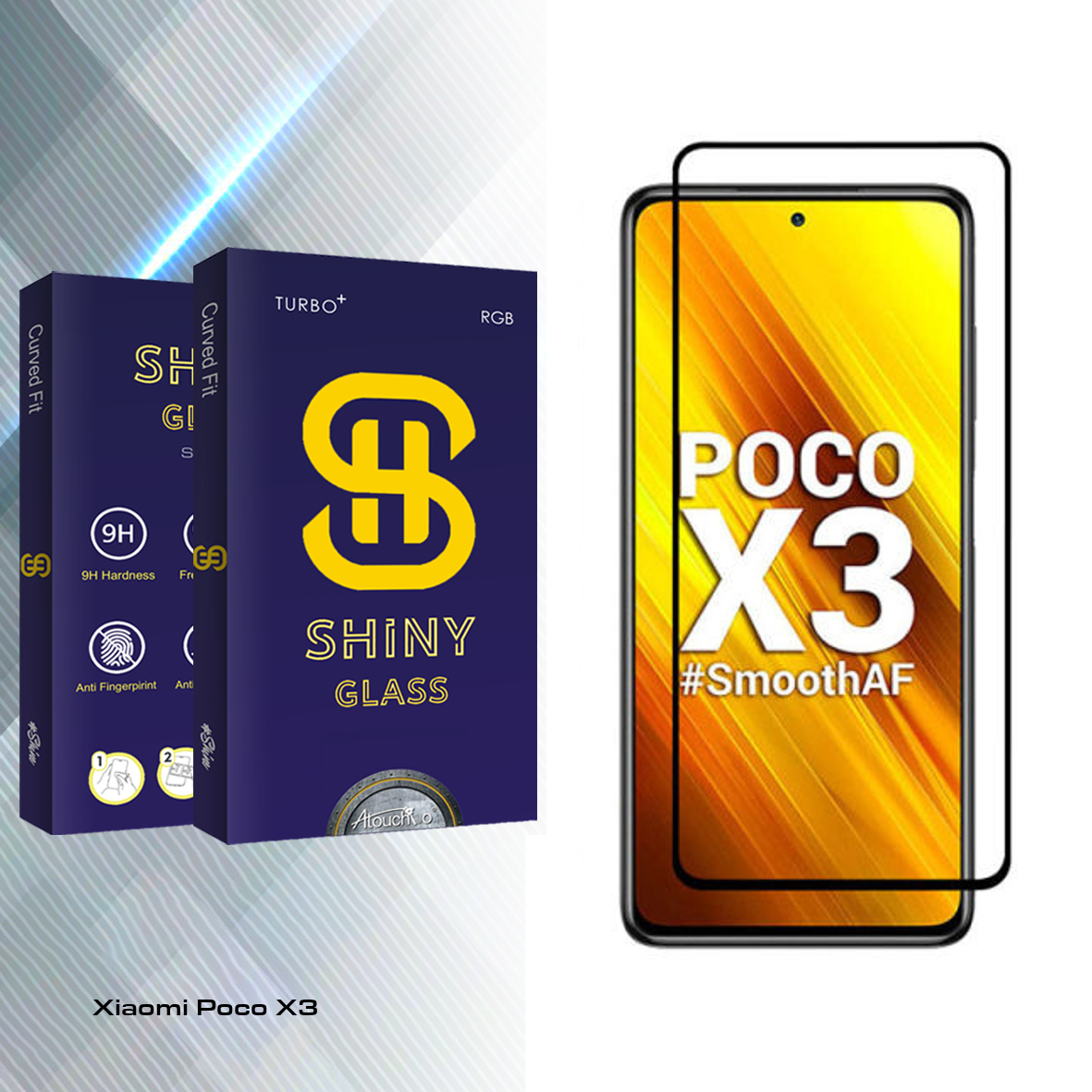 محافظ صفحه نمایش سرامیکی آتوچبو مدل Shiny Glass مناسب برای گوشی موبایل شیائومی Poco X3