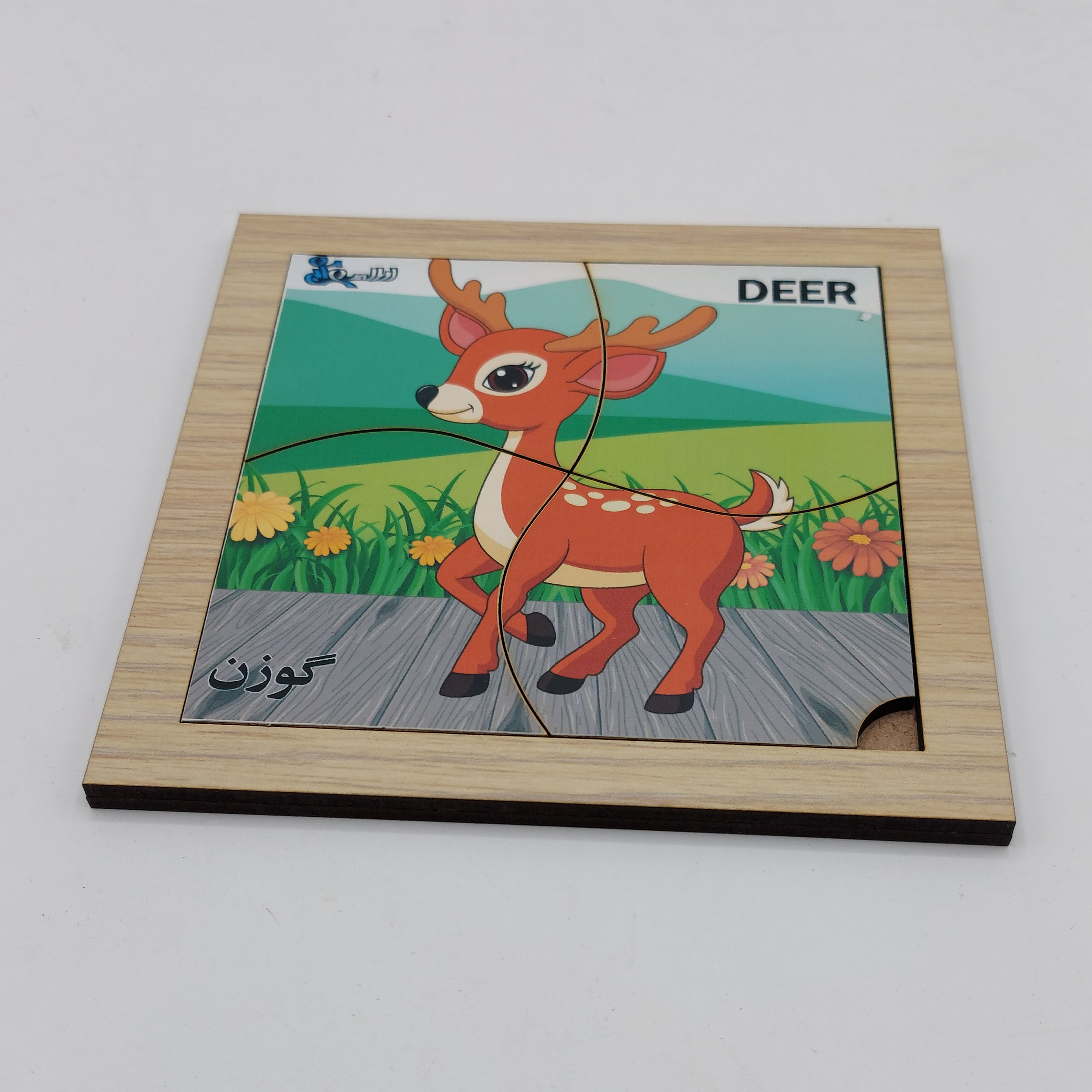 پازل 4 تکه مدل P4-068 طرح حیوان گوزن