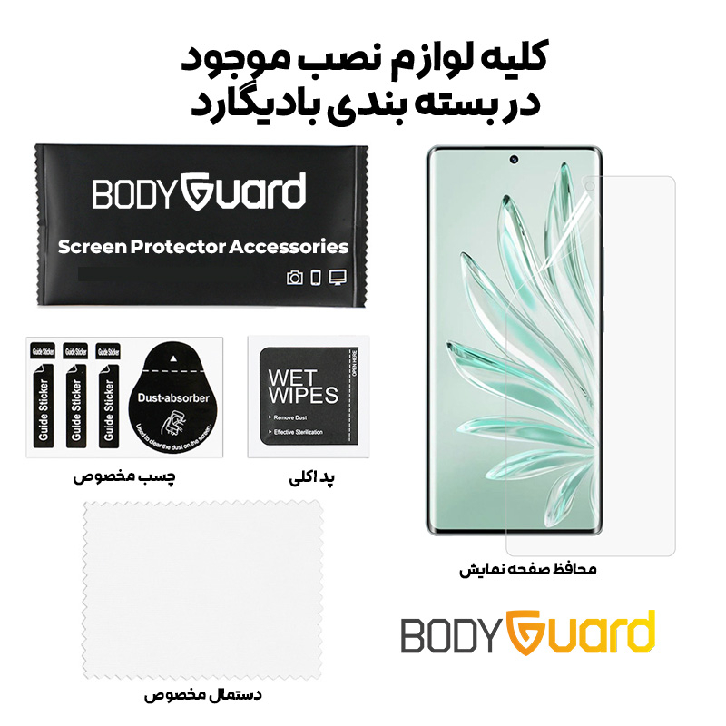 محافظ صفحه نمایش بادیگارد مدل Hydrogel مناسب برای گوشی موبایل آنر X9d