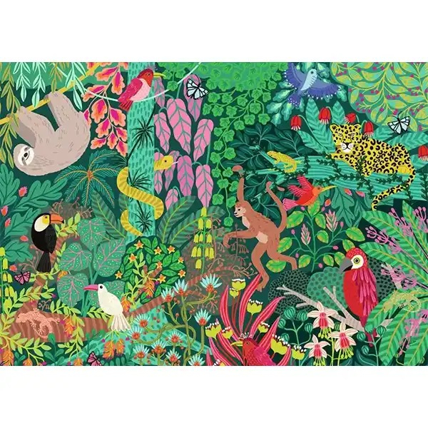 پازل 1000 تکه راونزبرگر مدل Magical Rainforest کد 12001432 مناسب برای 14 سال به بالا