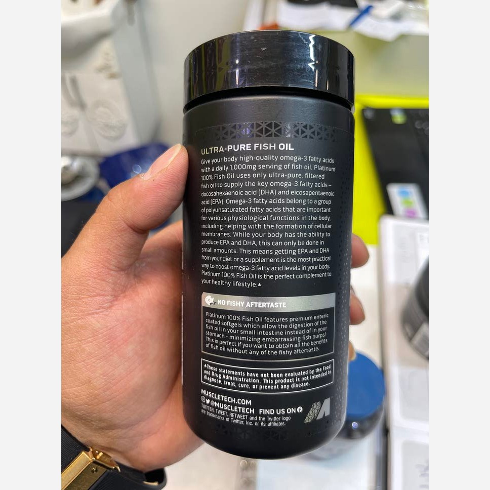 امگا3 فیش اویل پلاتینیوم 100 عددی ماسل FISH OIL
