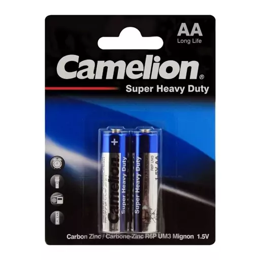 باتری قلمی 2 تایی کارتی - (Camelion AA (Super Heavy Duty