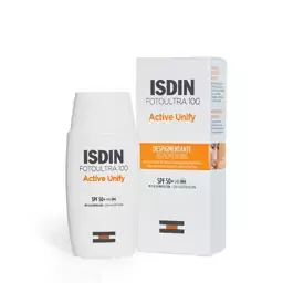 کرم ضد آفتاب (بی رنگ) ایزدین ISDIN مدل اکتیو یونیفای Active Unify ضد لک SPF 50