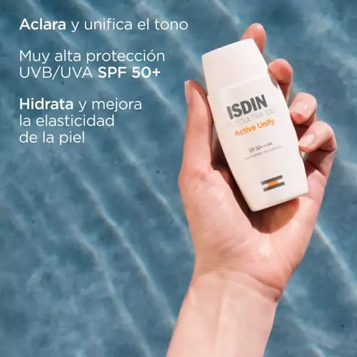 کرم ضد آفتاب (بی رنگ) ایزدین ISDIN مدل اکتیو یونیفای Active Unify ضد لک SPF 50