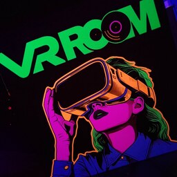 تابلو بلکلایت طرح vr room سایز 40در30